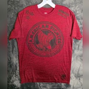 American Fighter Red Graphic T-Shirt